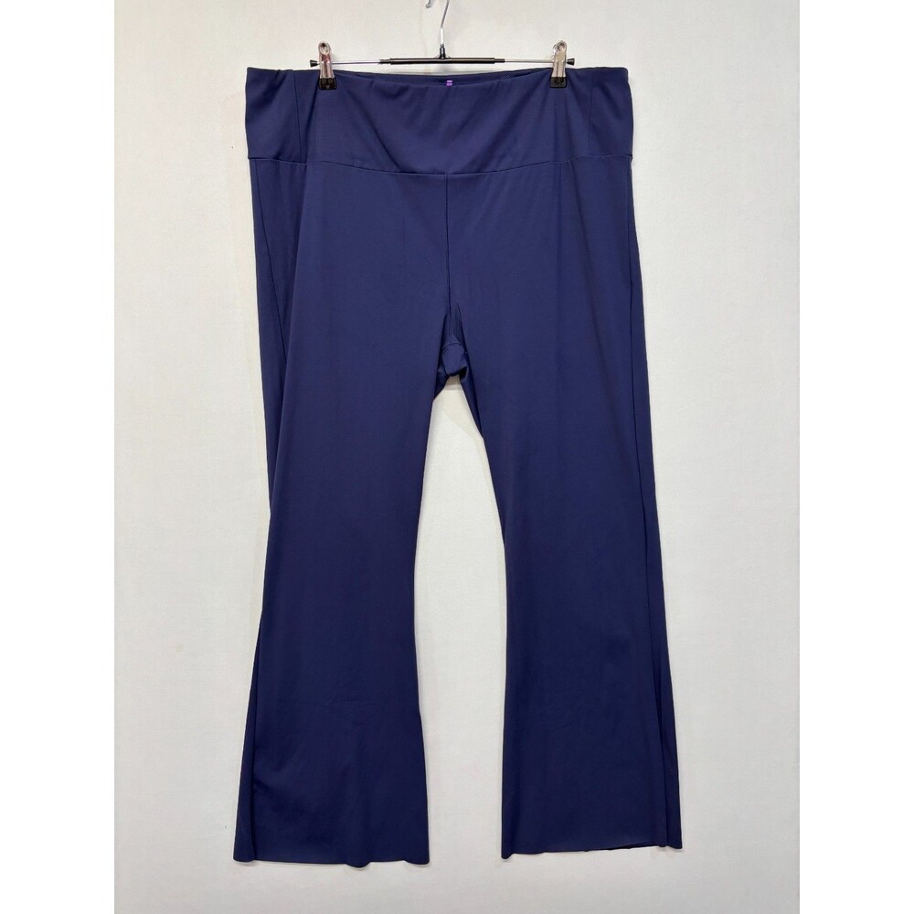NWT Yitty Women Ultra Smooth Flare Legging Size 6X Blue Gym Active D038 -8